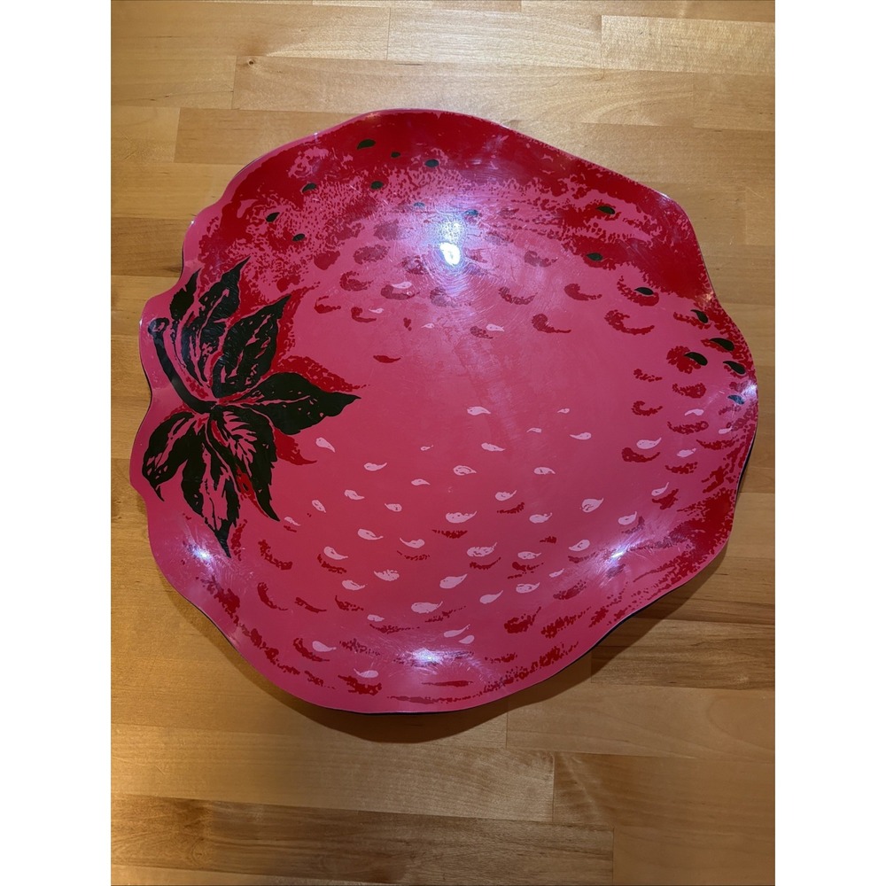 Strawberry MCM Stotter Setting Melamine Vibrant Fruit Serving Platter Summer